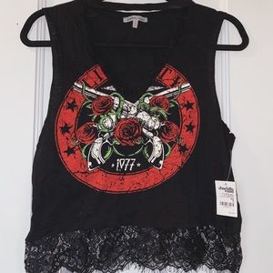 Guns & Roses Lace Tank